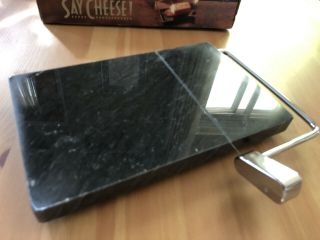 Vintage 1991 Prodyne Black Marble Cheese Slicer Say Cheese 2