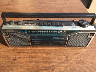 Ge Vintage Boombox Am/fm Stereo Radio Cassette Tape Model 3 - 5622a Take Along Par