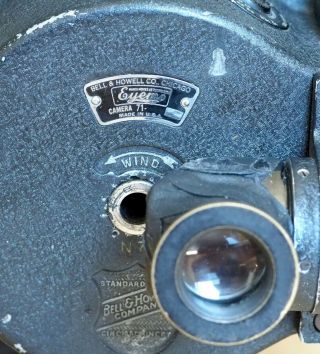 Bell & Howell Eyemo 71 35mm movie camera w/ winding ratchet | spyder turret 7