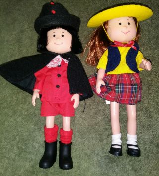 Vintage 1998 Pepito & Chloe 2 Poseable 8 " Dolls Madeline 