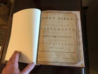Restored 1791 Isaac Collins Bible,  First Addition 3