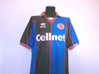 MIDDLESBROUGH Away Vintage Retro Football Shirt Jersey 1995/96 (XL) Juninho Era 3