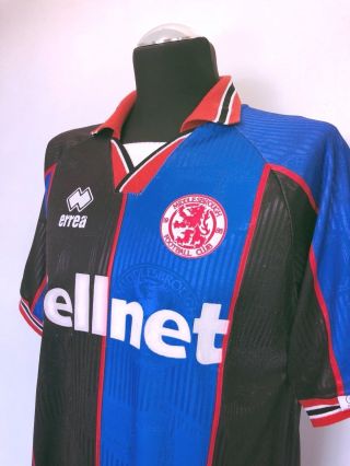 MIDDLESBROUGH Away Vintage Retro Football Shirt Jersey 1995/96 (XL) Juninho Era 5