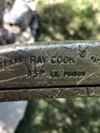 Ray Cook “lil Poison” Vintage Rare Collector 35” Brass Putter Golf Club