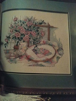 The Romance of Paula Vaughan hard cover book cross stitch chart patterns vintage 8