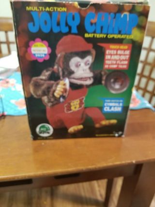 Vintage 60’s Jolly Chimp Multi - Action 1960s Twain No.  H201 with Box 4