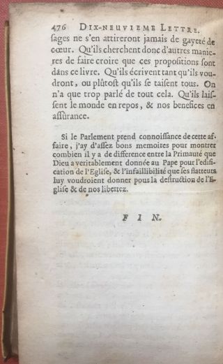 Blaise Pascal / Les Provinciales ou Les Lettres Ecrites par Louis de Montalte un 5