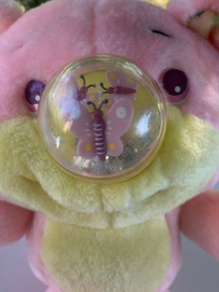 VINTAGE PLAYSKOOL Nosy Bear.  Pink And Yellow With Stars And Butterflies 2