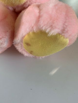 VINTAGE PLAYSKOOL Nosy Bear.  Pink And Yellow With Stars And Butterflies 3