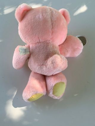 VINTAGE PLAYSKOOL Nosy Bear.  Pink And Yellow With Stars And Butterflies 4