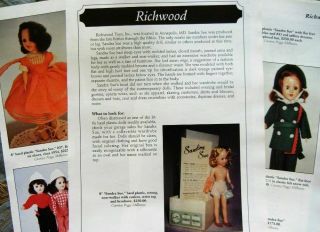 9p History & Color Identification Guide - Vintage Richwood Sandra Sue Dolls