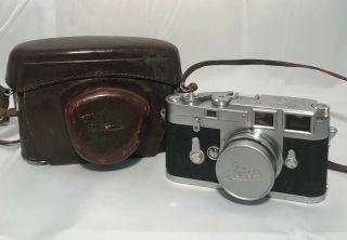 Leica M3 Rangefinder Film Camera W/ Summicron 50mm F2 Lens
