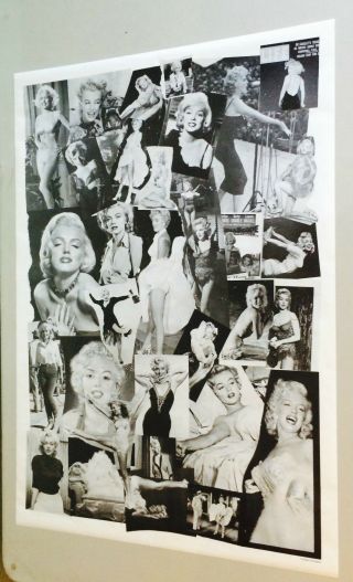 Marilyn Monroe Poster Collage Pin - Up Vintage Sexy Celebrity Memorabilia Pictures