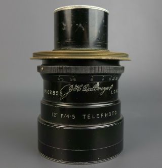 J.  H.  Dallmeyer London 12” 300mm F/4.  5 Lens Large Format