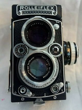 Rolleiflex DBP DBGM Camera Planar 1:3.  5 75mm Heidosmat 1:2.  8 No 1740563 3