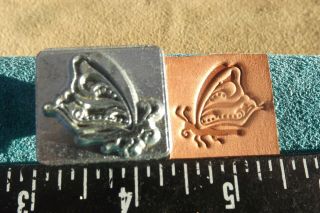 Leather Tools/ Vtg Craftool 1 " Stamp 2d/ 3d 8217 Butterfly