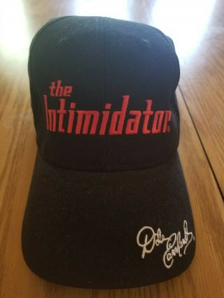 Rare Vintage Dale Earnhardt Sr The Intimidator Logo 3 Nascar Chase Cap Embroide