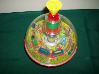 Vintage Toy Top Made In West Germany With Train