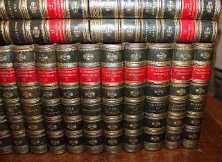 1871 The Waverley Novels Sir Walter SCOTT Centenary Edition 25 Volumes Leather 4