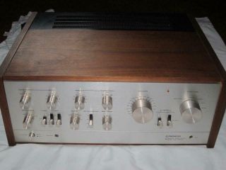 Pioneer Sa - 9500 Amplifier W/ Wood Cabinet