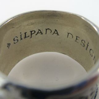 Silpada Designs Ring Vintage Signed Sterling Silver 11.  2g | Size 7 3