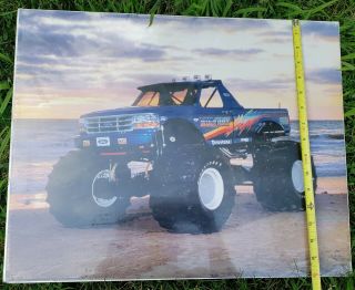 1990 ' s Vintage Bigfoot Monster Truck Poster In Orig cellophane 16 x20 2