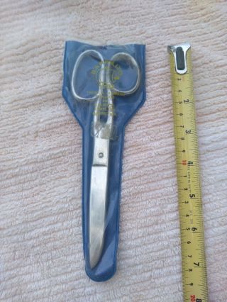 Vintage Barrilito 1792 Scissors Solingen Mexico Etched Blade Great Shape K796