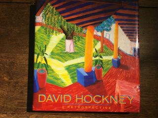David Hockney: A Retrospective SIGNED with Paint and Pen Artwork Inside 4