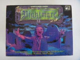 Nightmare Ii 2 Vhs Video Board Game Expansion Complete 1991 Vintage