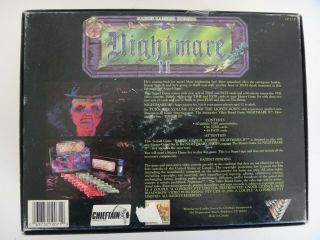 Nightmare II 2 VHS Video Board Game Expansion Complete 1991 Vintage 3