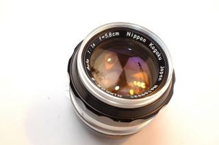 Nikkor - S Auto 5.  8cm F/1.  4 Lens