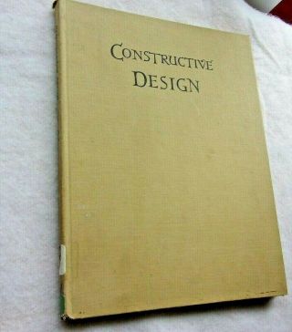 Vintage Scarce Mid Century Modern Constructive Design Big Art Book 1948