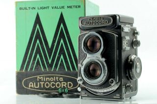 Minolta Autocord L Tlr Camera Rokkor 75mm F/3.  5 From Japan 480
