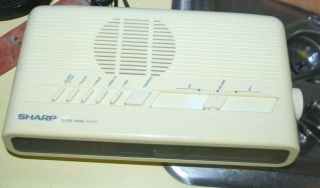 Vintage Retro SHARP FX - C11W Digital Alarm Clock Radio White am/fm 5