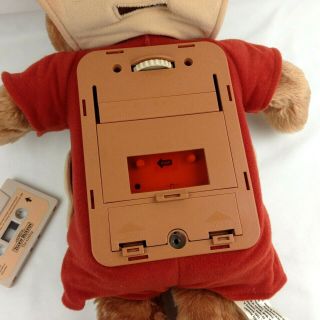 Vintage Animated Teddy Ruxpin 1985 Worlds of Wonder & Cassette for Parts/Repair 8