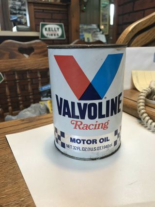 Vintage Valvoline Racing Motor Oil One Quart Can Sae 50 Full Can
