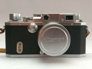 1953 Canon Rangefinder Camera,  Case,  Card,  Timer,  W/ Serenar 50mm Lens