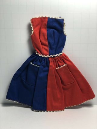 Vintage Barbie: Fancy Red,  White And Blue Dress 1963 - 1964 943
