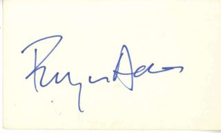 Bryan Adams Vintage Signed Autographed 3x5 Album Page Beckett Bas