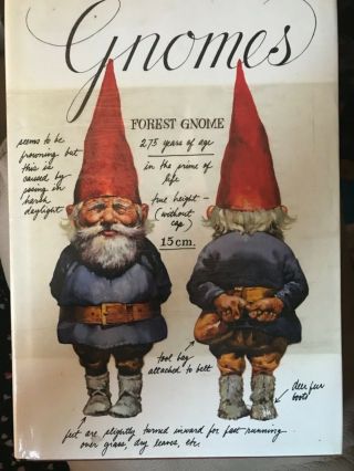 1976 Gnomes Book By Rein Poortvliet And Will Huygen Abrams Hc Dj