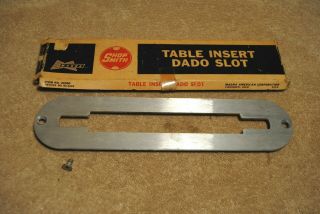 Vintage Shop Smith Aluminum Dado Slot Table Insert Magna No.  22360
