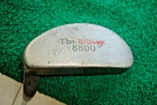 Vintage " The Wilson 8800 " Golf Putter Head Speed Leather