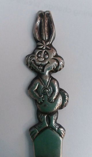 Vintage Nesquik Nestle Quik Bunny Rabbit Spoon Korea 7.  5 " 18/8 Stainless