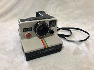 Vintage Polaroid Sx - 70 One Step Rainbow Stripe Instant Land Camera
