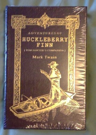 , Leather 22kt Gold Finish Huckleberry Finn Mark Twain Easton Press