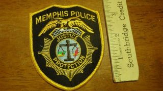 Vintage Memphis Tennessee Police Department Obsolete Shoulder Patch Bx F 4