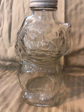 Vintage 1948 Grapette Syrup Glass Bottle Lucky Cat Piggy Bank 2