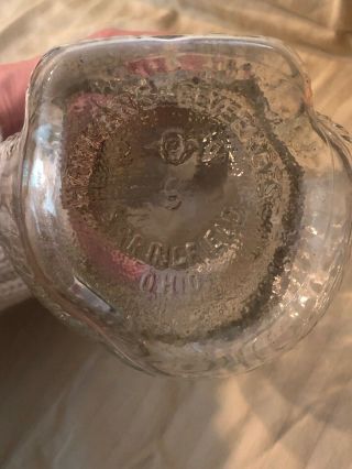 Vintage 1948 Grapette Syrup Glass Bottle Lucky Cat Piggy Bank 5