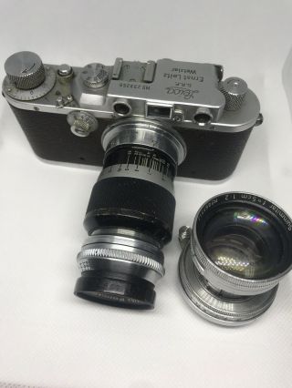 Ernst Leitz Wetzlar Camera Summar F=5cm 1:2 Lens