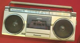 Vintage Panasonic RX - 5180 Boom Box Ghetto Blaster Cassette Radio Portable Stereo 2